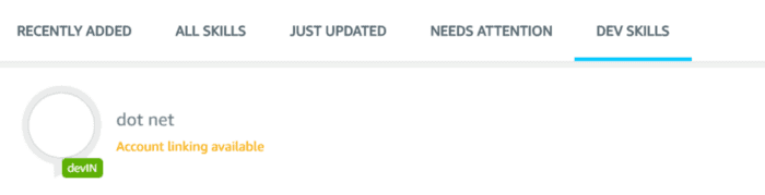 Alexa Custom Skill Account Linking