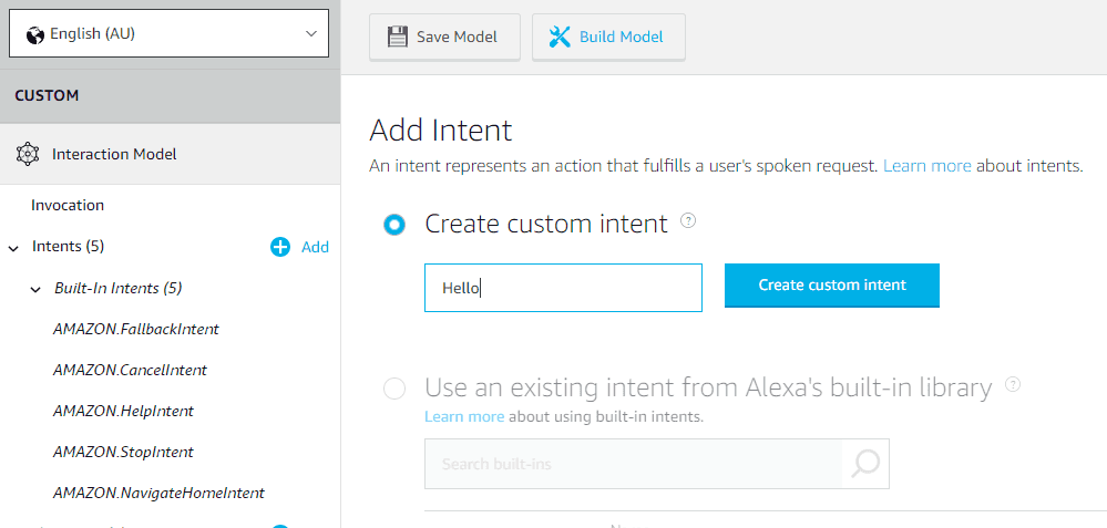 Alexa Custom Skill with Azure Functions